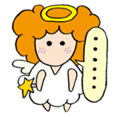 Curly Angel sticker #2945863