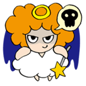 Curly Angel sticker #2945864