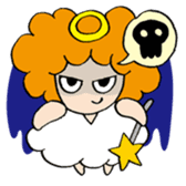 Curly Angel sticker #2945864