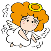 Curly Angel sticker #2945865