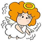 Curly Angel sticker #2945865