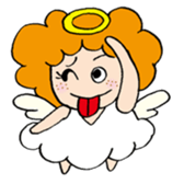Curly Angel sticker #2945867