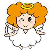 Curly Angel sticker #2945868