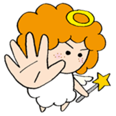 Curly Angel sticker #2945871