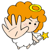 Curly Angel sticker #2945871