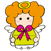 Curly Angel sticker #2945874