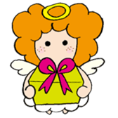 Curly Angel sticker #2945874