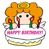 Curly Angel sticker #2945875