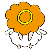 Curly Angel sticker #2945876