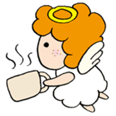 Curly Angel sticker #2945878