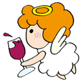 Curly Angel sticker #2945879