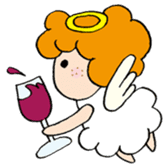 Curly Angel sticker #2945879