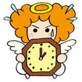 Curly Angel sticker #2945880