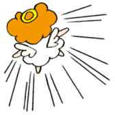 Curly Angel sticker #2945882