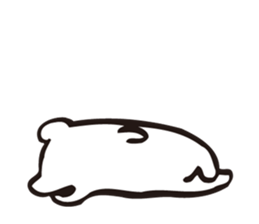 Kuma feels lonely and a lover one person sticker #2946432