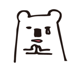 Kuma feels lonely and a lover one person sticker #2946436