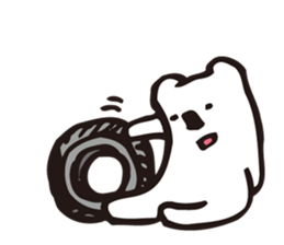 Kuma feels lonely and a lover one person sticker #2946438