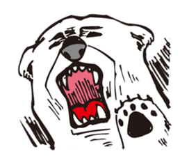 Kuma feels lonely and a lover one person sticker #2946442