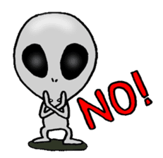 Alien can do his best sticker #2947092