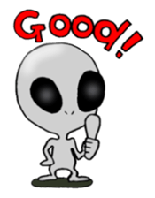 Alien can do his best sticker #2947093