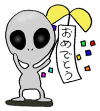 Alien can do his best sticker #2947126