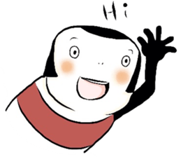 A kokeshi doll named CoCo sticker #2948091