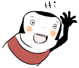 A kokeshi doll named CoCo sticker #2948091