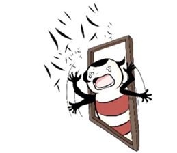 A kokeshi doll named CoCo sticker #2948093