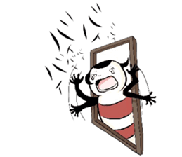 A kokeshi doll named CoCo sticker #2948093