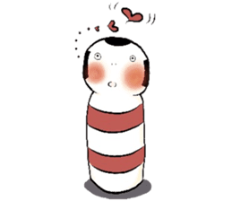 A kokeshi doll named CoCo sticker #2948095