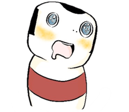 A kokeshi doll named CoCo sticker #2948103