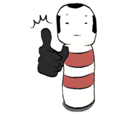 A kokeshi doll named CoCo sticker #2948108