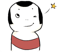 A kokeshi doll named CoCo sticker #2948115