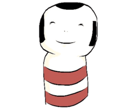 A kokeshi doll named CoCo sticker #2948128