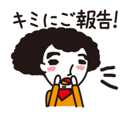 Man of the Afro-hair sticker #2948313