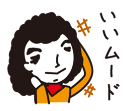 Man of the Afro-hair sticker #2948316