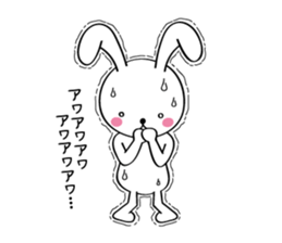 Furi Furi white rabbit sticker #2948643