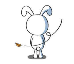 Furi Furi white rabbit sticker #2948644