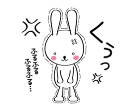 Furi Furi white rabbit sticker #2948652