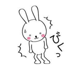 Furi Furi white rabbit sticker #2948653