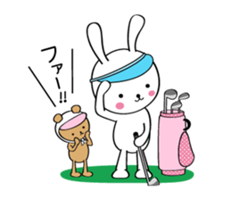 Furi Furi white rabbit sticker #2948666