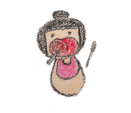 kokeshichan sticker #2948989