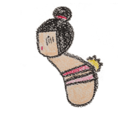 kokeshichan sticker #2948993