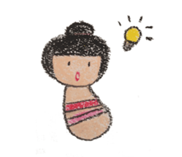 kokeshichan sticker #2948996