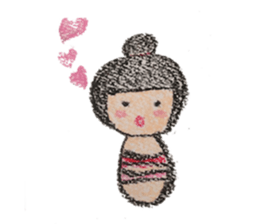 kokeshichan sticker #2948998