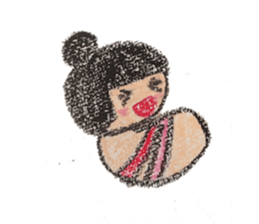 kokeshichan sticker #2949010