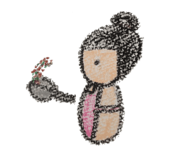 kokeshichan sticker #2949017