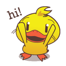 Dindin, the cute little duck sticker #2949307