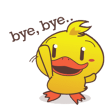 Dindin, the cute little duck sticker #2949308