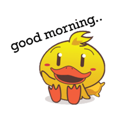 Dindin, the cute little duck sticker #2949312